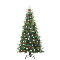 Albero di Natale Artificiale con Rami Pieghevoli Verde 180 cm 3397422