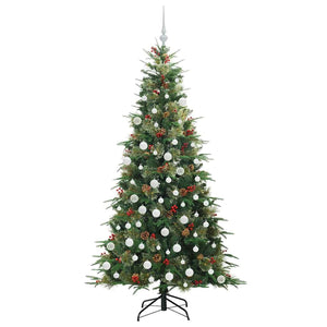 Albero di Natale Artificiale con Rami Pieghevoli Verde 180 cm 3397422