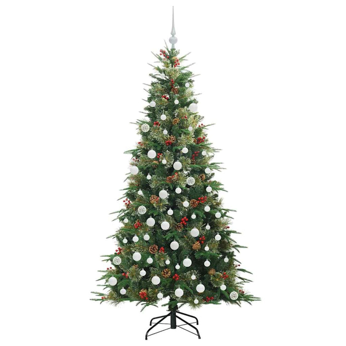 Albero di Natale Artificiale con Rami Pieghevoli Verde 180 cm 3397422