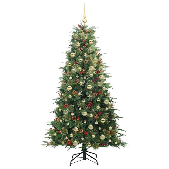 Albero di Natale Artificiale con Rami Pieghevoli Verde 180 cm 3397423