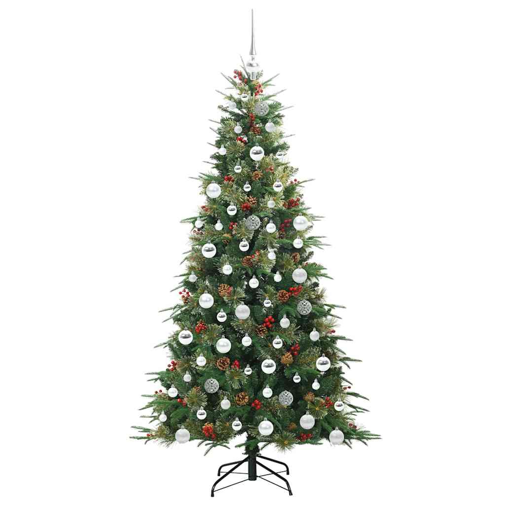 Albero di Natale Artificiale con Rami Pieghevoli Verde 180 cm 3397424