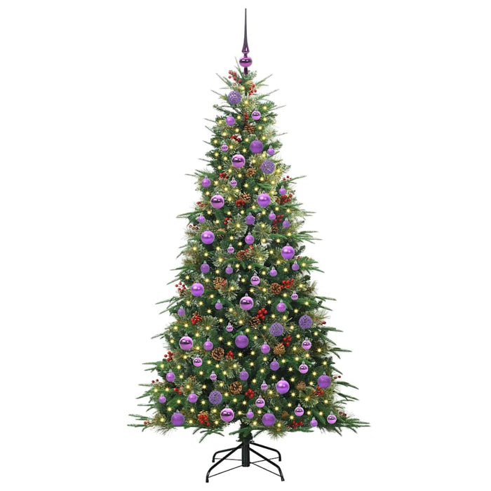 Albero di Natale Artificiale con Rami Pieghevoli Verde 180 cm 3397425
