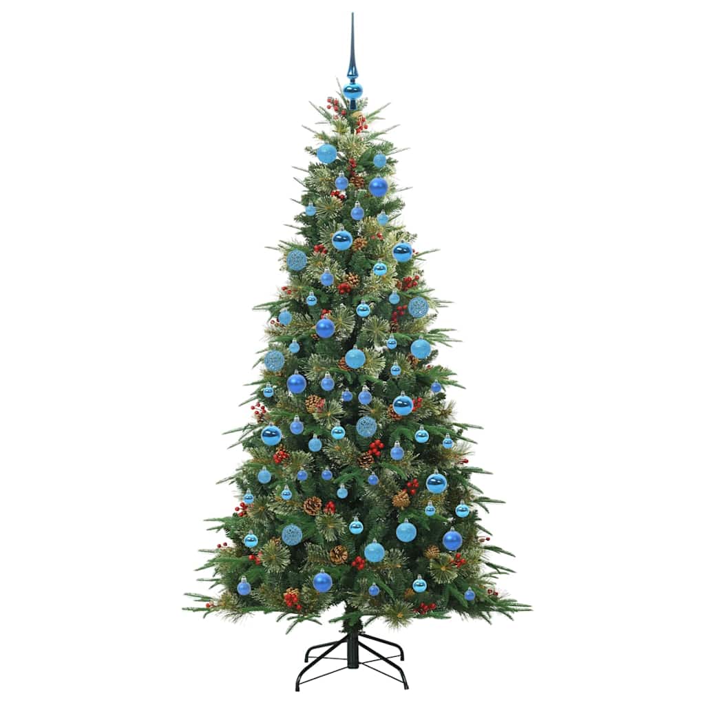 Albero di Natale Artificiale con Rami Pieghevoli Verde 180 cm 3397426