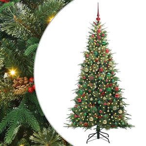 Albero di Natale Artificiale con Rami Pieghevoli Verde 180 cm 3397427