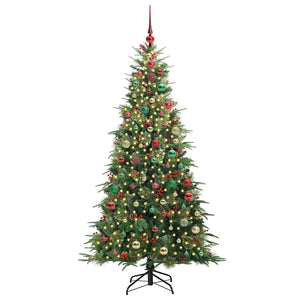 Albero di Natale Artificiale con Rami Pieghevoli Verde 180 cm 3397427