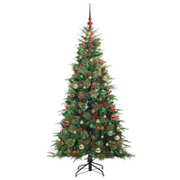 Albero di Natale Artificiale con Rami Pieghevoli Verde 180 cm 3397427