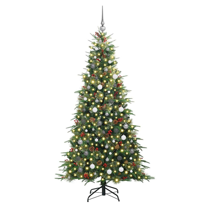 Albero di Natale Artificiale con Rami Pieghevoli Verde 210 cm 3397431