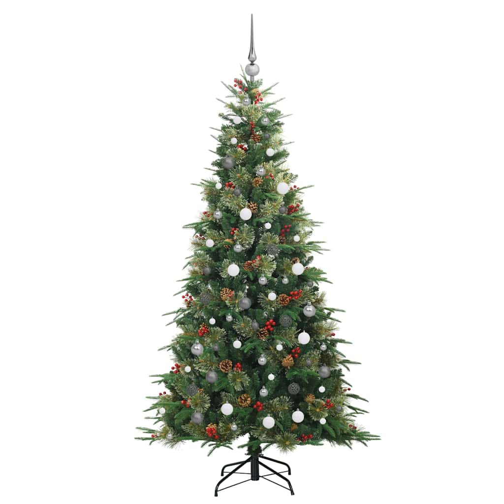 Albero di Natale Artificiale con Rami Pieghevoli Verde 210 cm 3397431