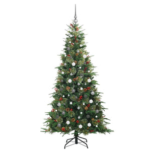 Albero di Natale Artificiale con Rami Pieghevoli Verde 210 cm 3397431