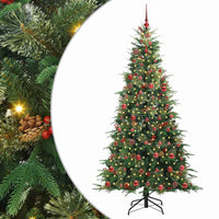 Albero di Natale Artificiale con Rami Pieghevoli Verde 210 cm 3397432