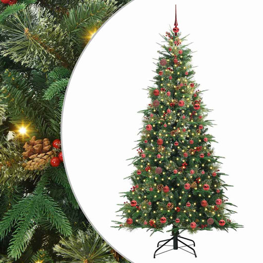 Albero di Natale Artificiale con Rami Pieghevoli Verde 210 cm 3397432