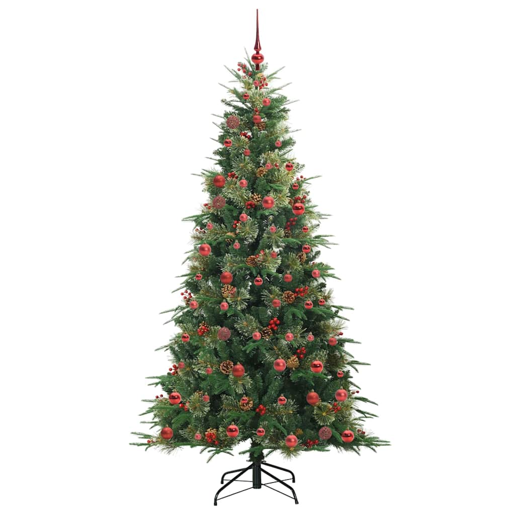 Albero di Natale Artificiale con Rami Pieghevoli Verde 210 cm 3397432