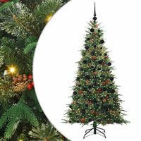 Albero di Natale Artificiale con Rami Pieghevoli Verde 210 cm 3397433