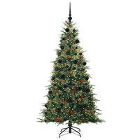 Albero di Natale Artificiale con Rami Pieghevoli Verde 210 cm 3397433