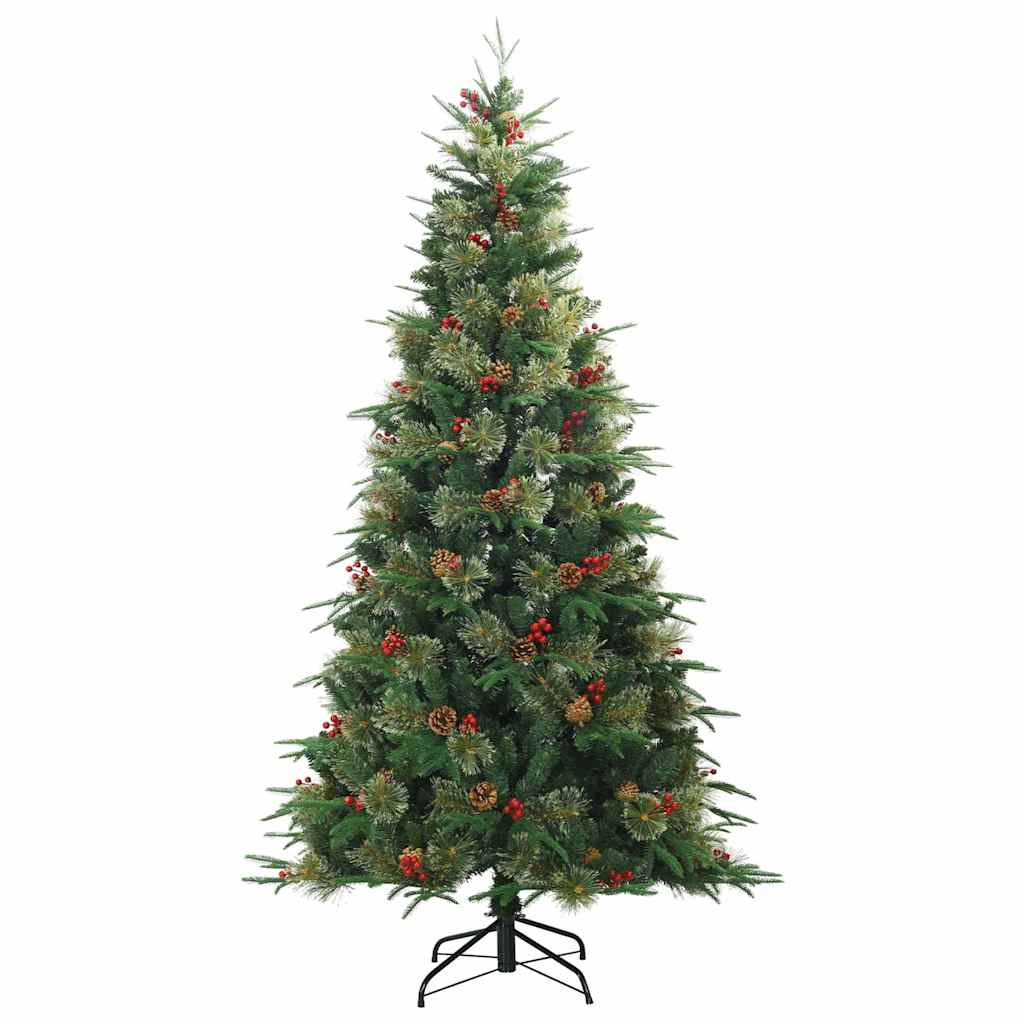 Albero di Natale Artificiale con Rami Pieghevoli Verde 210 cm 3397433