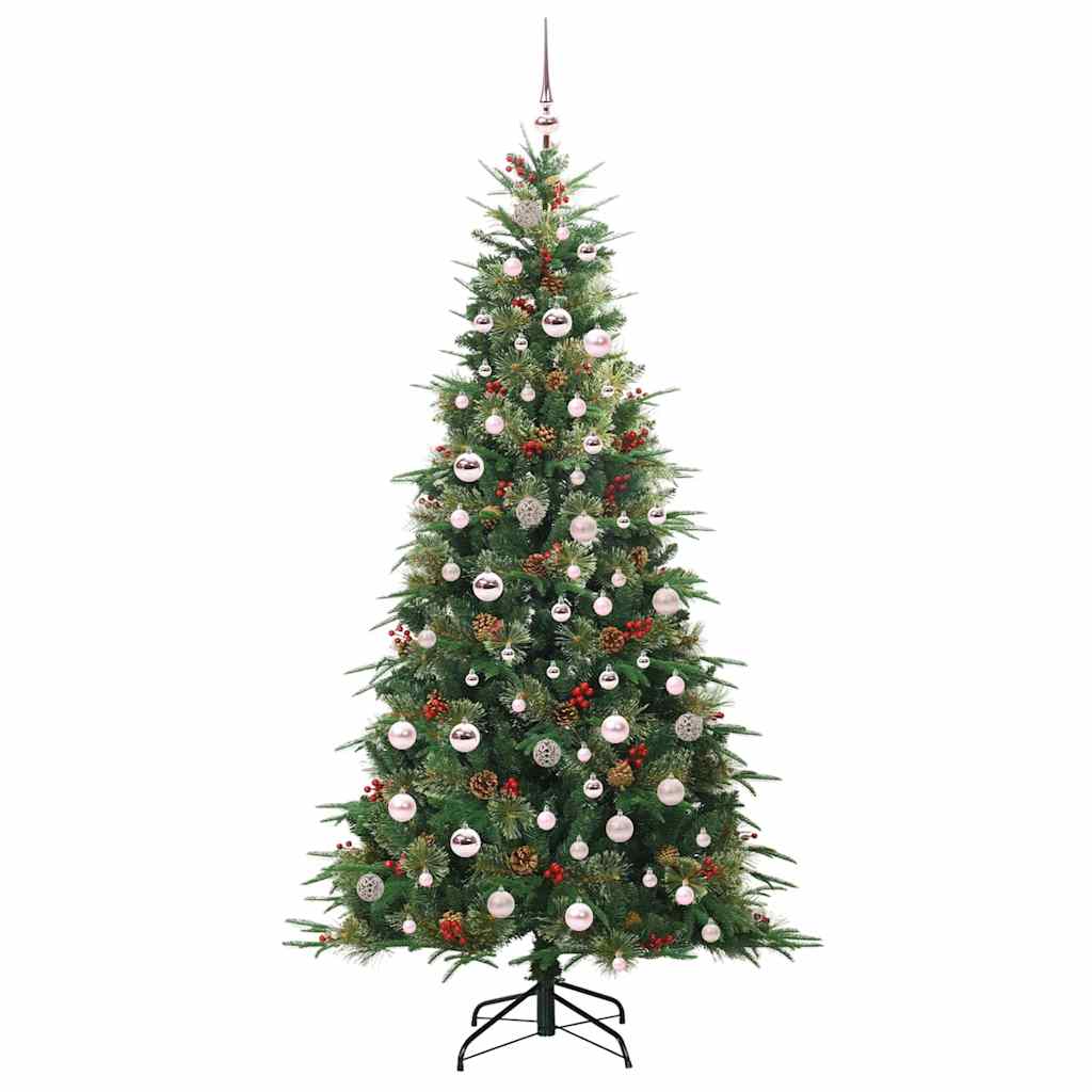 Albero di Natale Artificiale con Rami Pieghevoli Verde 210 cm 3397434