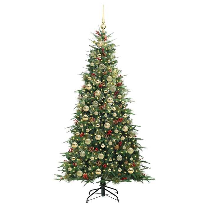 Albero di Natale Artificiale con Rami Pieghevoli Verde 210 cm 3397436