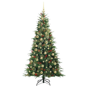 Albero di Natale Artificiale con Rami Pieghevoli Verde 210 cm 3397436