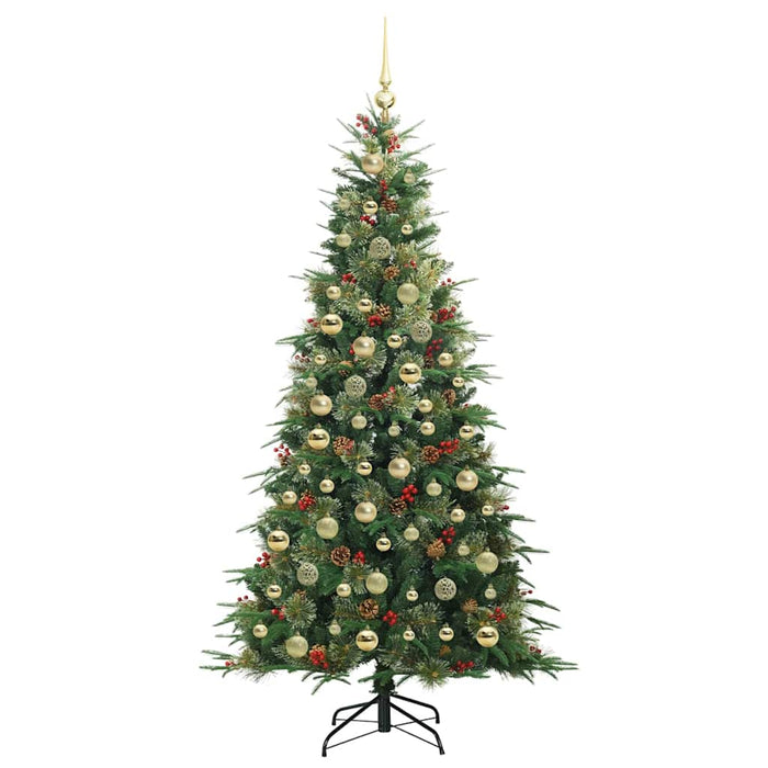 Albero di Natale Artificiale con Rami Pieghevoli Verde 210 cm 3397436