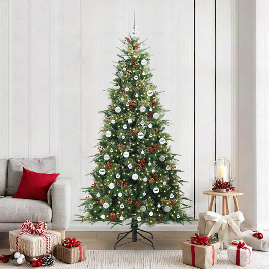 Albero di Natale Artificiale con Rami Pieghevoli Verde 210 cm 3397437