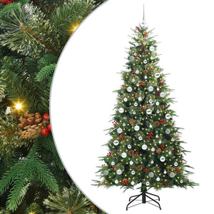 Albero di Natale Artificiale con Rami Pieghevoli Verde 210 cm 3397437