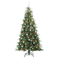 Albero di Natale Artificiale con Rami Pieghevoli Verde 210 cm 3397437