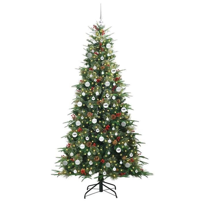 Albero di Natale Artificiale con Rami Pieghevoli Verde 210 cm 3397437