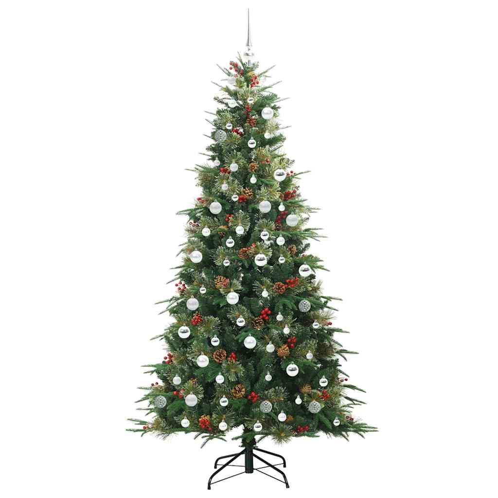 Albero di Natale Artificiale con Rami Pieghevoli Verde 210 cm 3397437