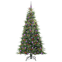 Albero di Natale Artificiale-Albero Natalizio con Rami Pieghevoli Verde 210 cm 237834
