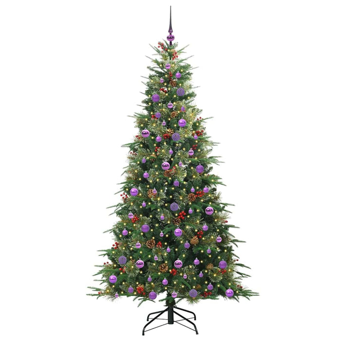 Albero di Natale Artificiale con Rami Pieghevoli Verde 210 cm 3397438