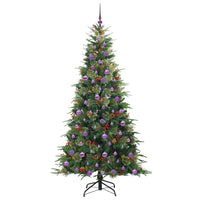 Albero di Natale Artificiale con Rami Pieghevoli Verde 210 cm 3397438