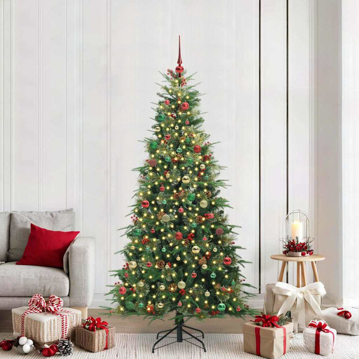 Albero di Natale Artificiale con Rami Pieghevoli Verde 210 cm 3397440