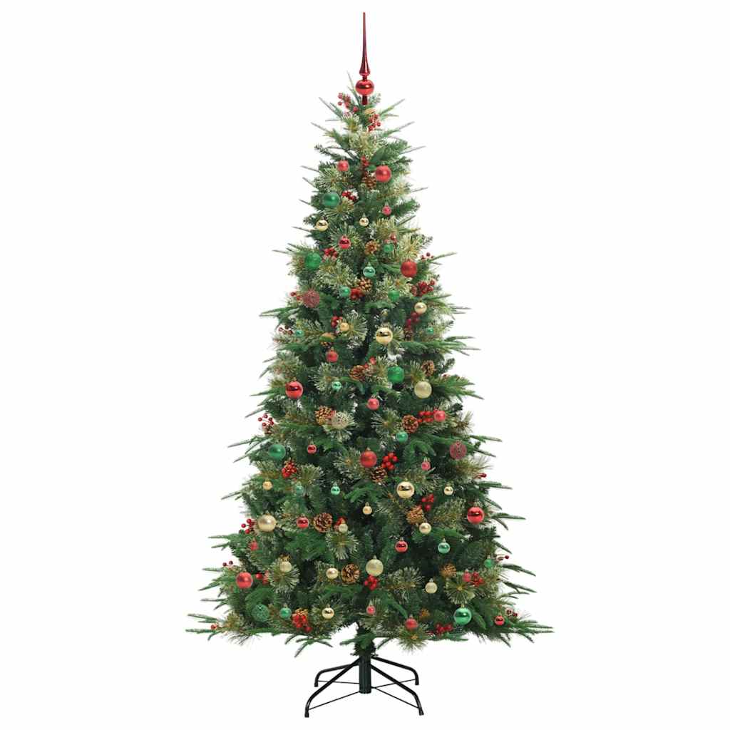 Albero di Natale Artificiale con Rami Pieghevoli Verde 210 cm 3397440