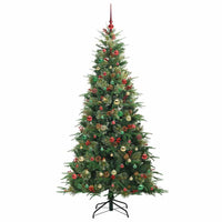 Albero di Natale Artificiale con Rami Pieghevoli Verde 210 cm 3397440
