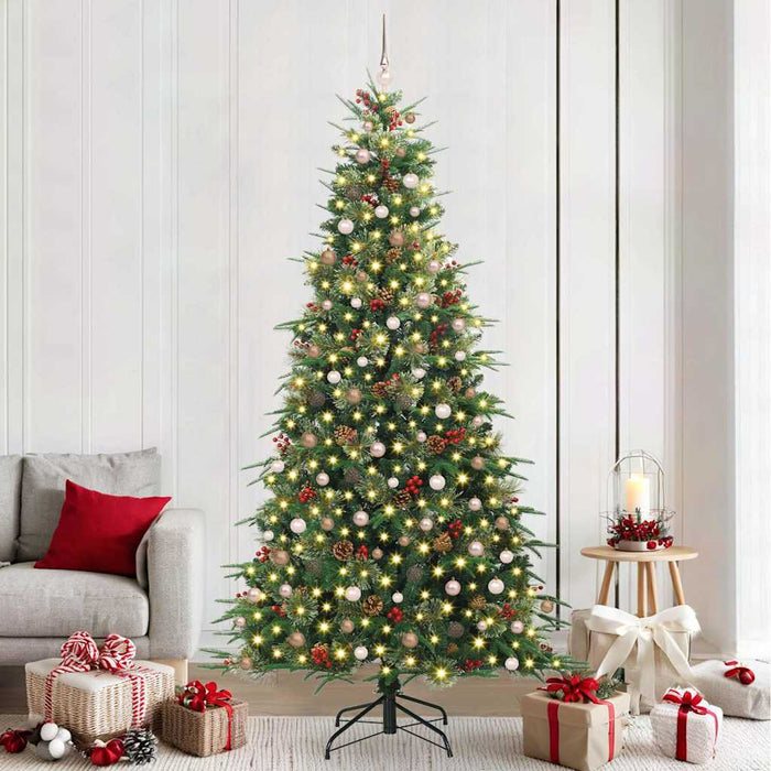 Albero di Natale Artificiale con Rami Pieghevoli Verde 240 cm 3397443