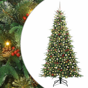 Albero di Natale Artificiale con Rami Pieghevoli Verde 240 cm 3397443