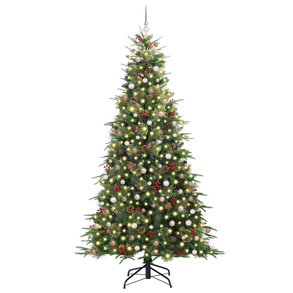 Albero di Natale Artificiale con Rami Pieghevoli Verde 240 cm 3397443