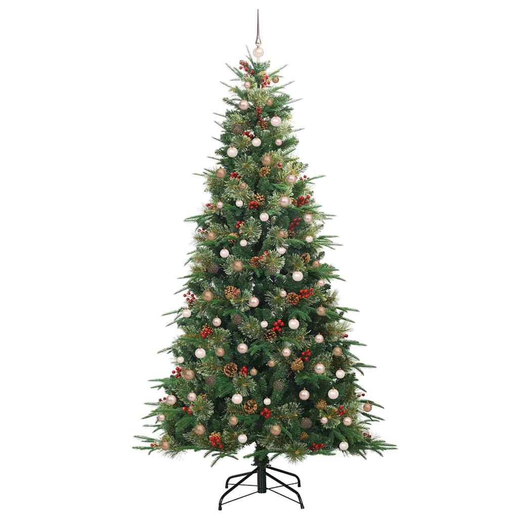 Albero di Natale Artificiale con Rami Pieghevoli Verde 240 cm 3397443