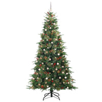 Albero di Natale Artificiale con Rami Pieghevoli Verde 240 cm 3397443
