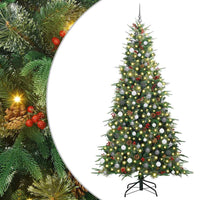 Albero di Natale Artificiale con Rami Pieghevoli Verde 240 cm 3397444