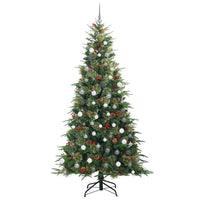 Albero di Natale Artificiale con Rami Pieghevoli Verde 240 cm 3397444