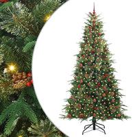 Albero di Natale Artificiale con Rami Pieghevoli Verde 240 cm 3397445
