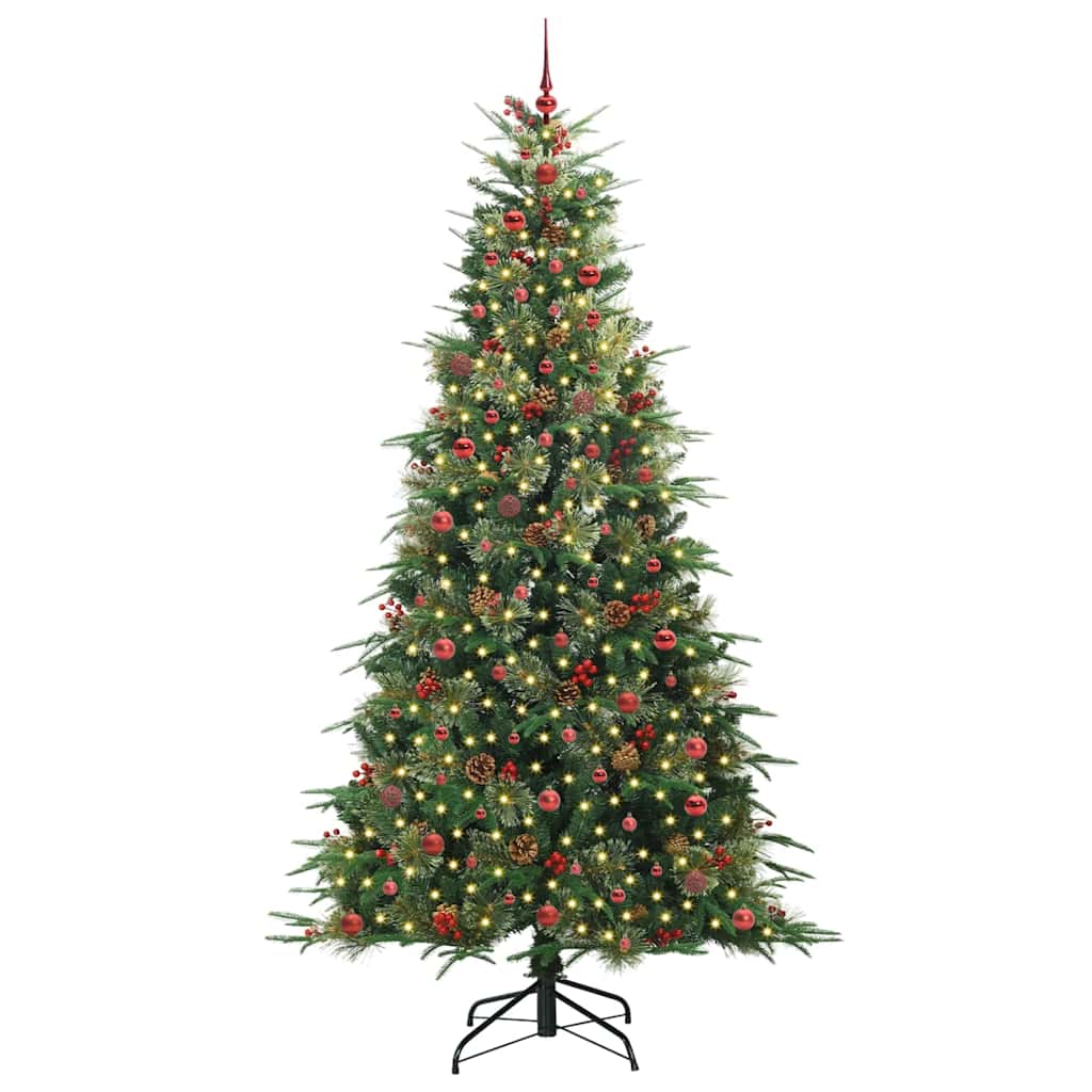 Albero di Natale Artificiale con Rami Pieghevoli Verde 240 cm 3397445