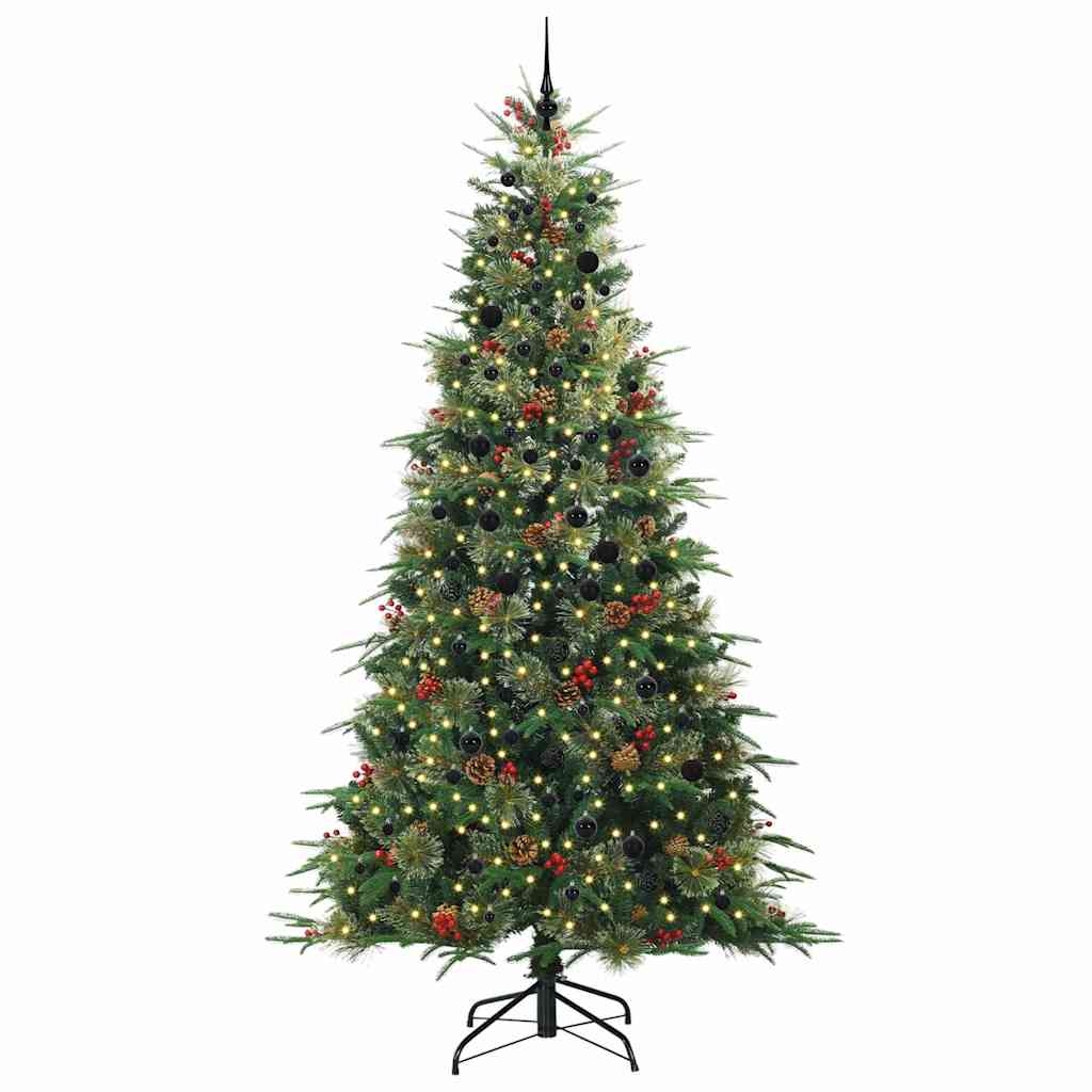 Albero di Natale Artificiale con Rami Pieghevoli Verde 240 cm 3397446