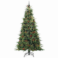 Albero di Natale Artificiale con Rami Pieghevoli Verde 240 cm 3397446