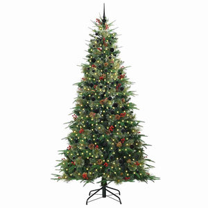 Albero di Natale Artificiale con Rami Pieghevoli Verde 240 cm 3397446