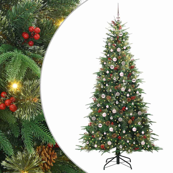 Albero di Natale Artificiale con Rami Pieghevoli Verde 240 cm 3397447