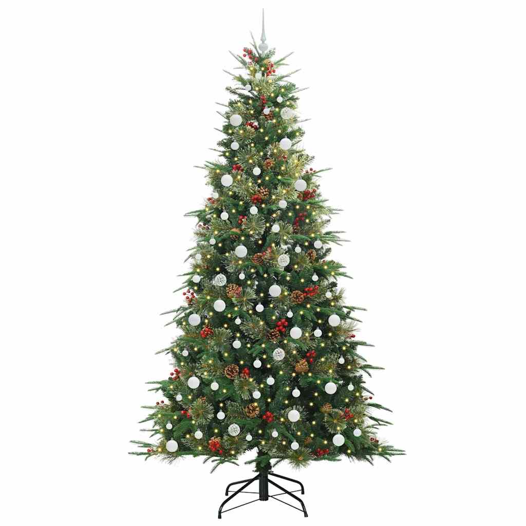 Albero di Natale Artificiale con Rami Pieghevoli Verde 240 cm 3397448