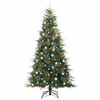 Albero di Natale Artificiale con Rami Pieghevoli Verde 240 cm 3397448