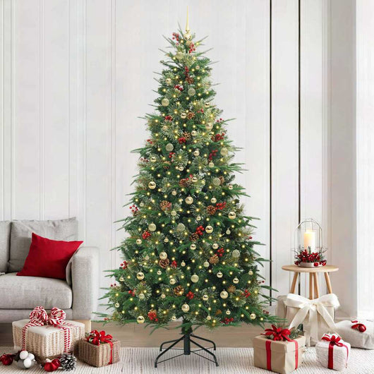 Albero di Natale Artificiale con Rami Pieghevoli Verde 240 cm 3397449